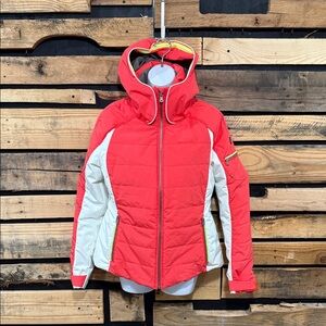 Fera Jacket Womens Size 8 Pink White Ski Snow Winter Insulated Outdoor Quilted
